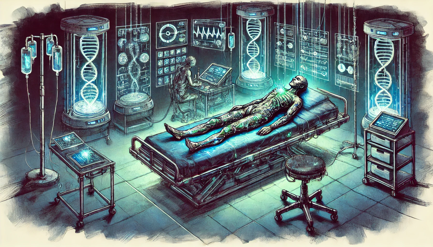 [Leczenie w szpitalu (Dall-E)]