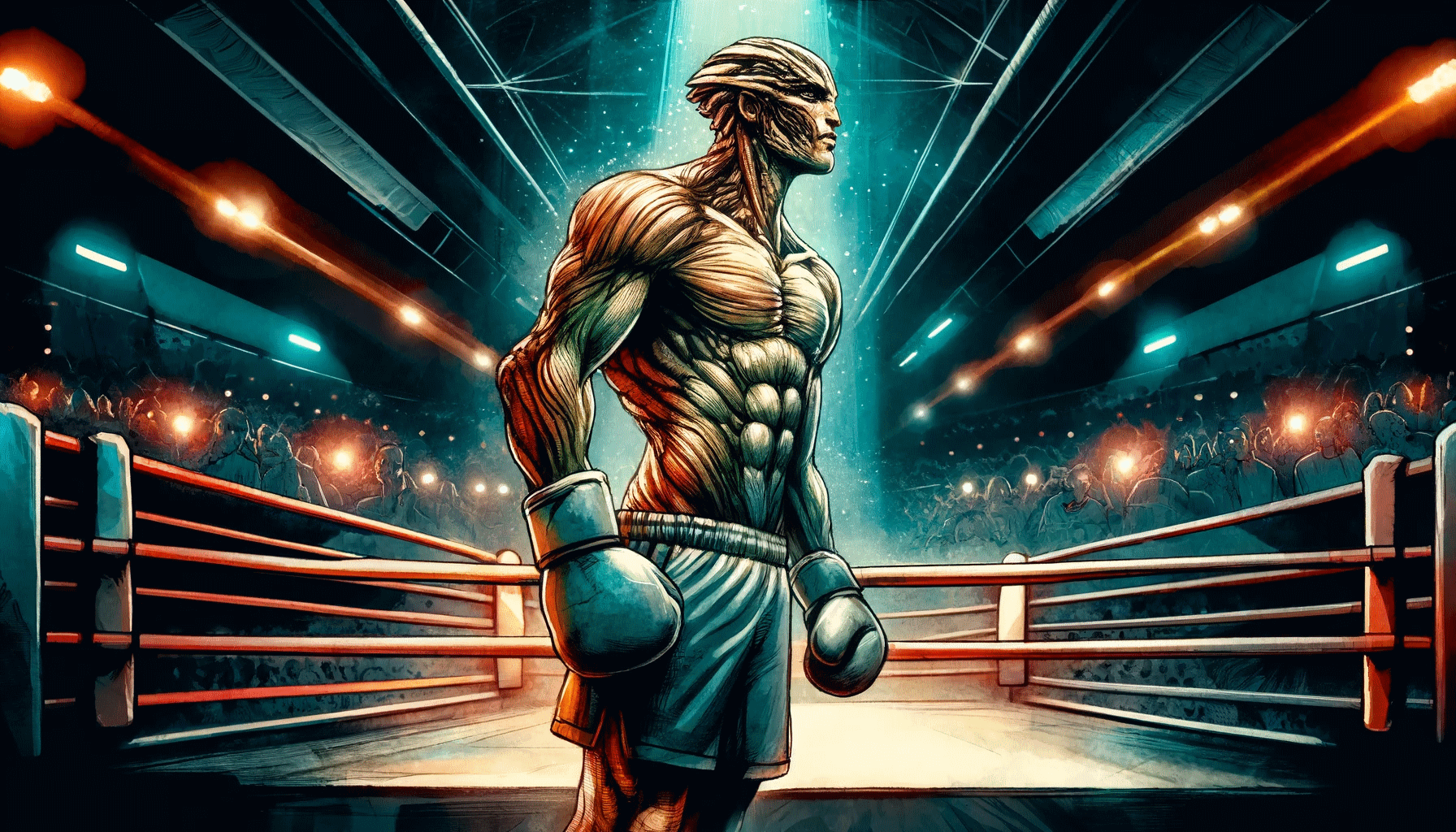 [An x-ray of a hand that has been partially replaced (Dall-E)]