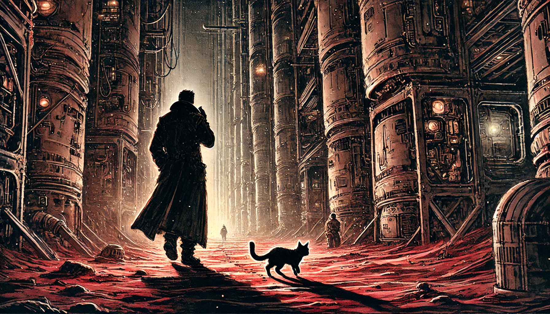 [a detective and a cat]