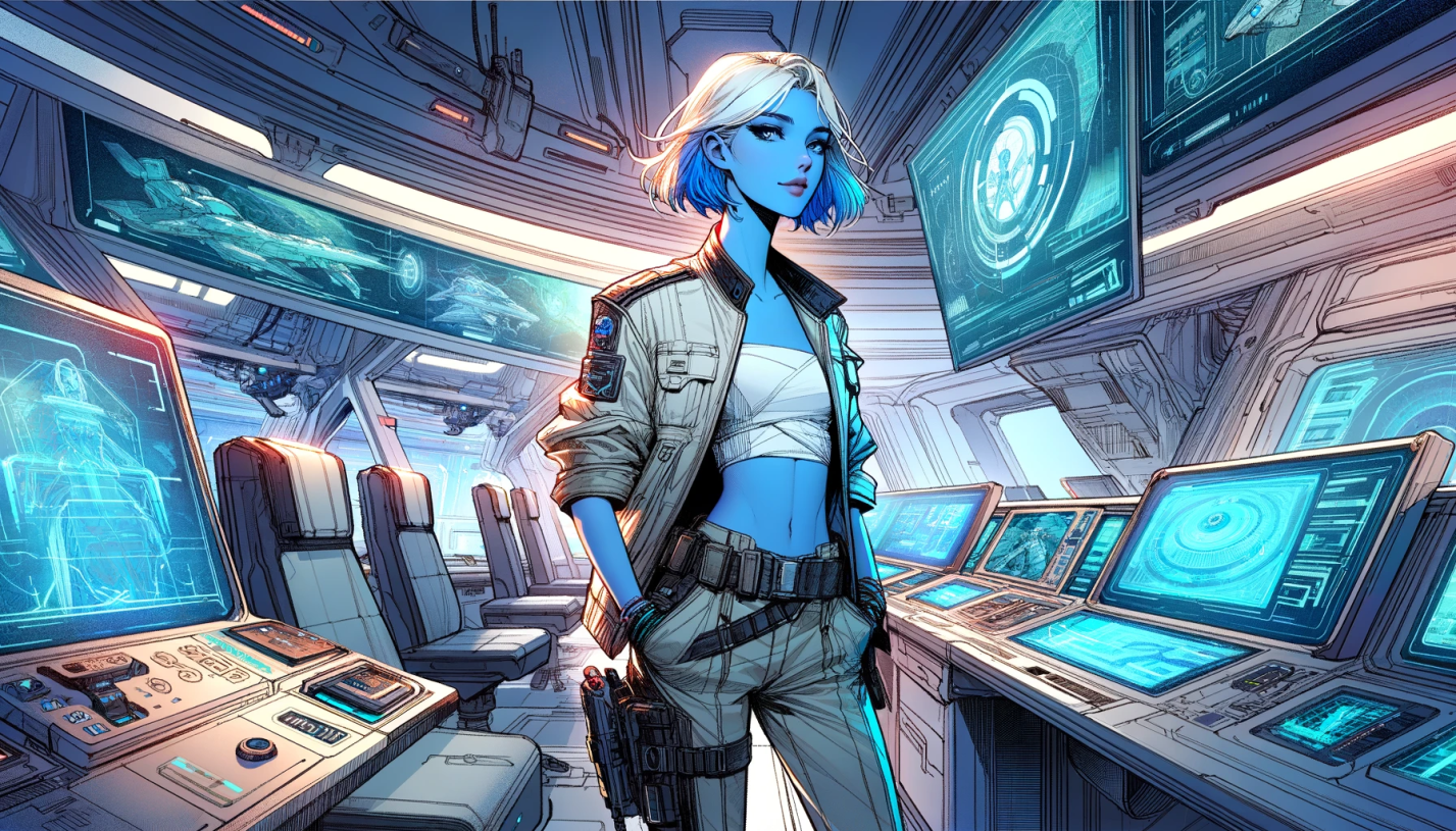 [Allarea, Egzotyczna Piękność, na mostku