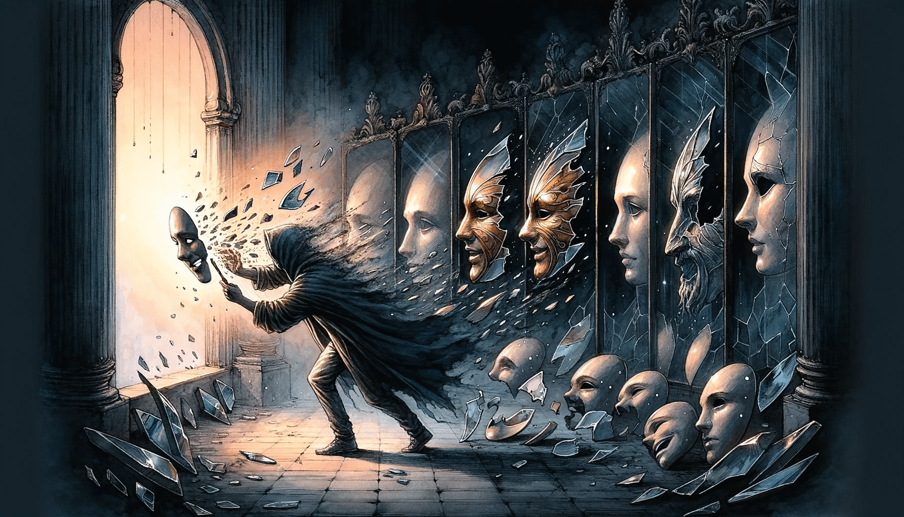 [The Facade, ilustracja archetypu (Dall-E)